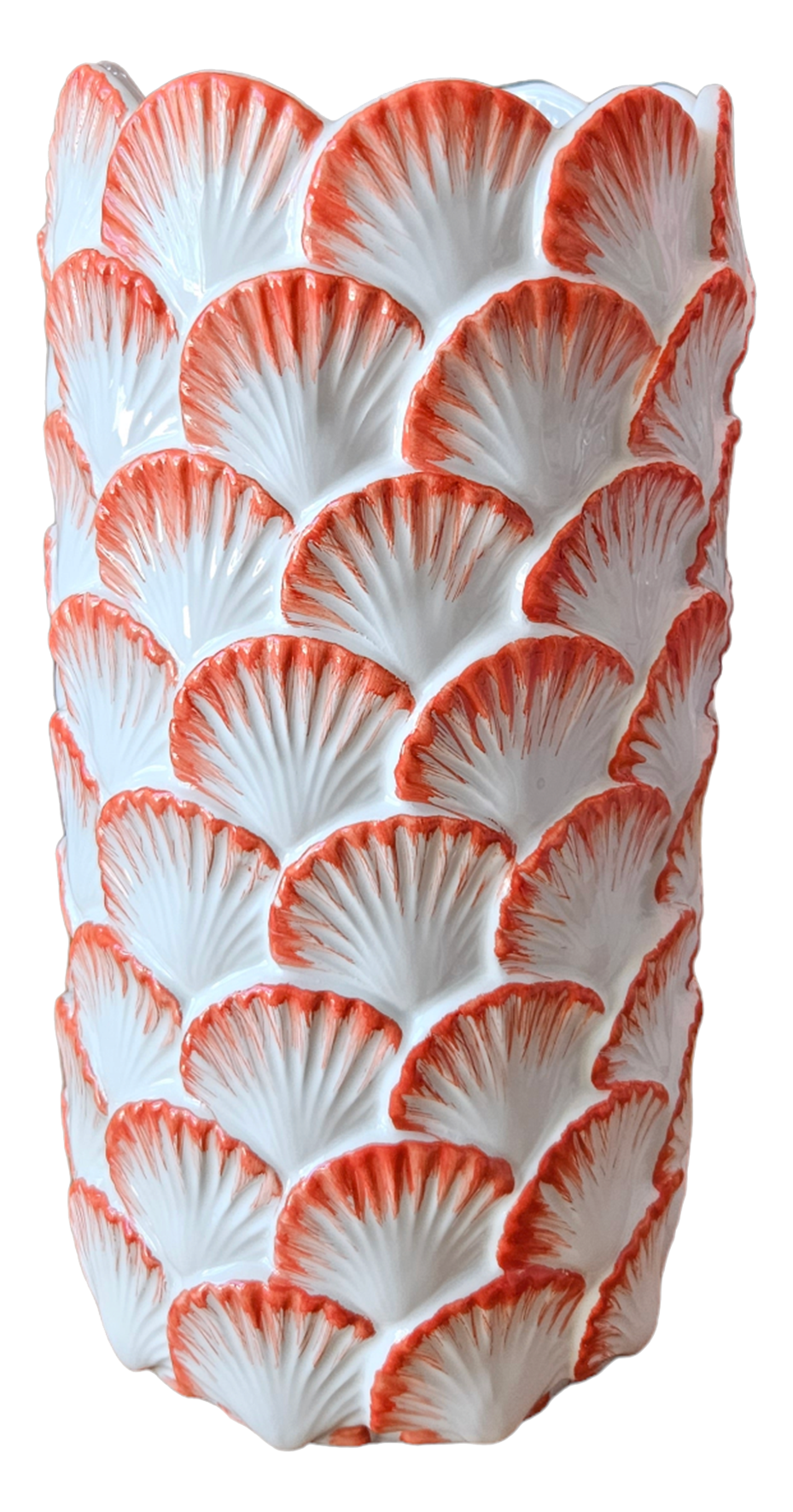 Les Ottomans Saint Jacques Coral Porcelain Vase - Large