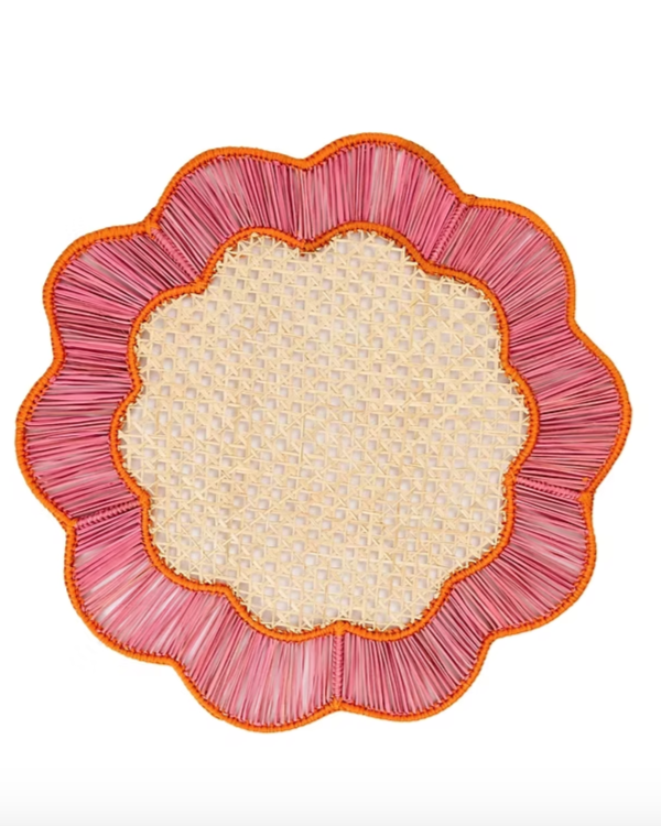 Breezy Placemat - Pink & Orange