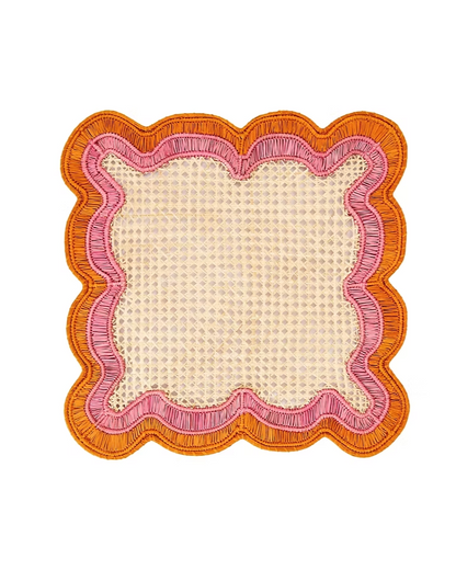 Wavy Placemat - Pink & Orange