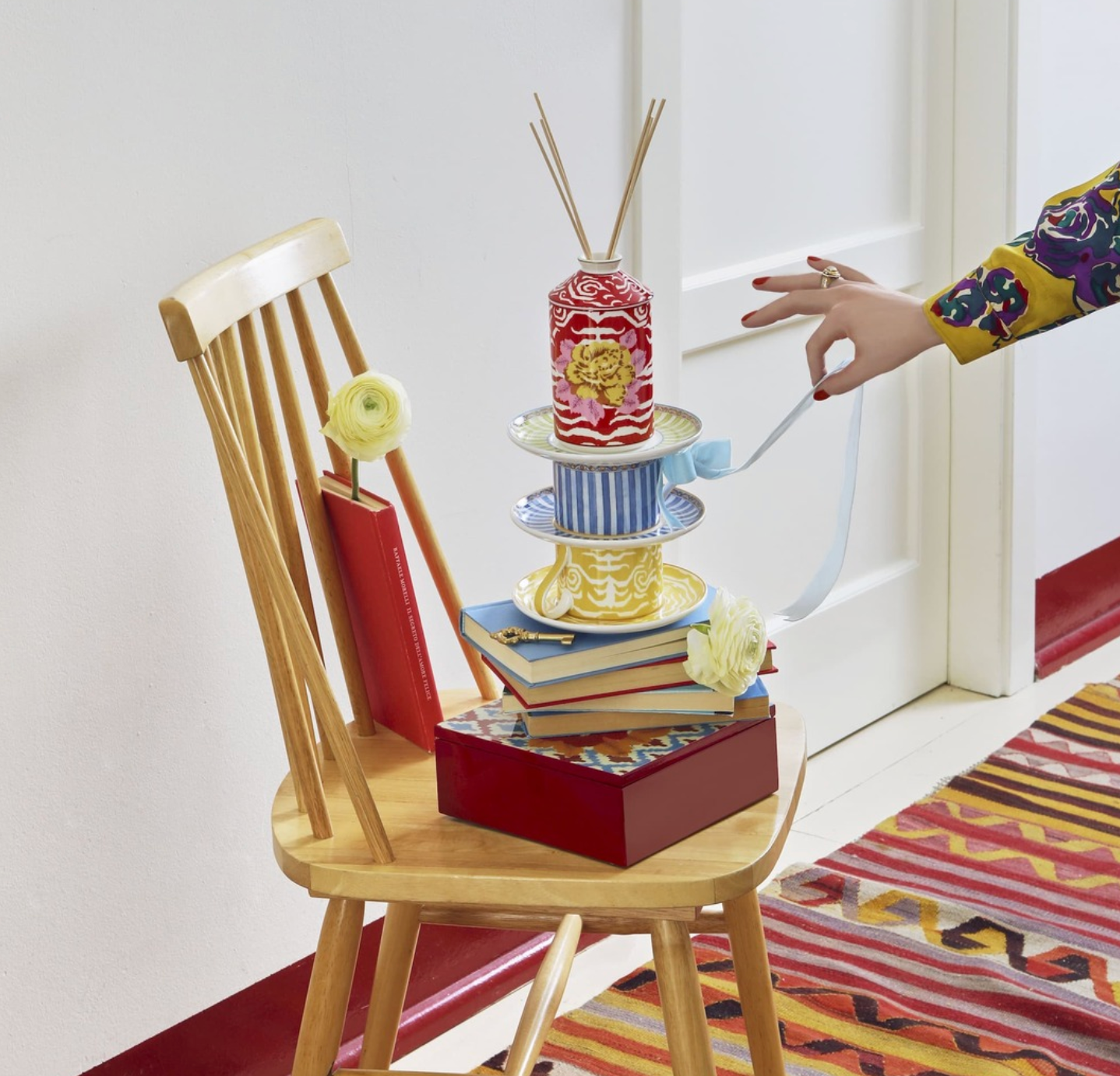 Indian Tiger Red Porcelain Diffuser 100ml