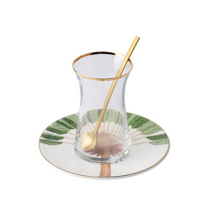 Zarina the Palm Tea Cups - Set of 6