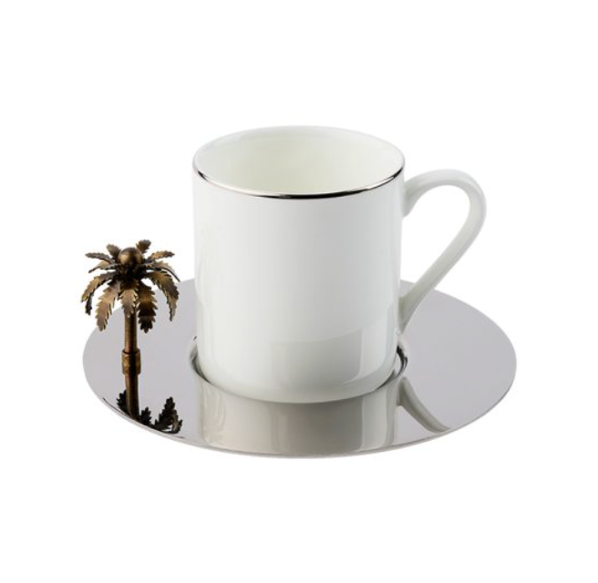 Zarina 3D Palm Espresso Cups - Set of 6
