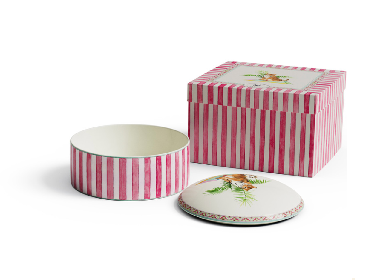 Sariska Porcelain Trinket Box - Pink