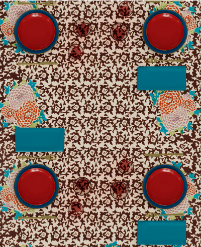 Arabesque Corolla Cotton Tablecloth - 180x350