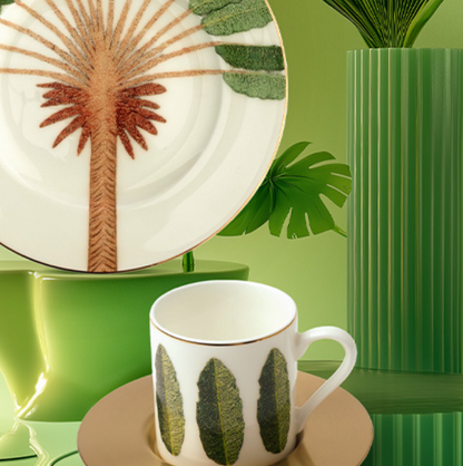 Zarina the Palm Espresso Cups - Set of 6