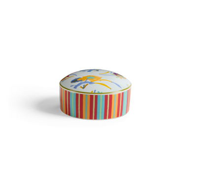 Japanese Porcelain Trinket Box - Light Blue