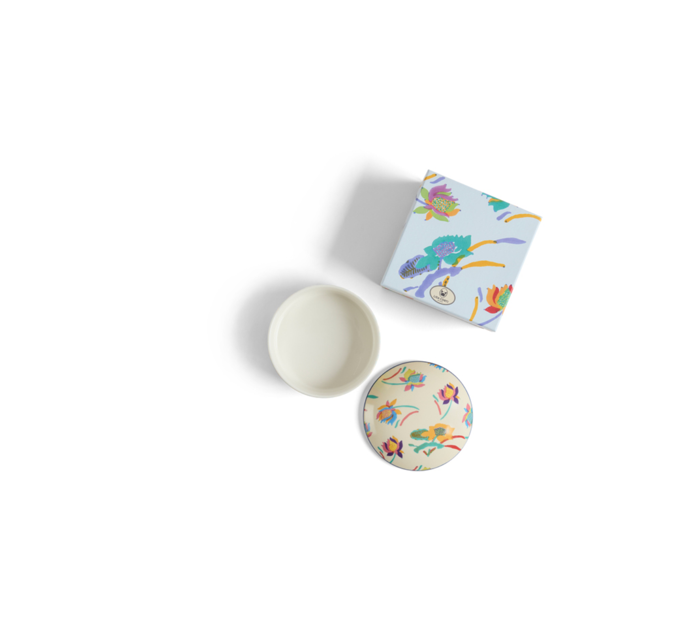 Japanese Porcelain Trinket Box - Cream