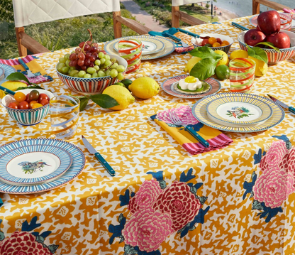 Jungle Parrot Porcelain Dessert Plates Set of 4