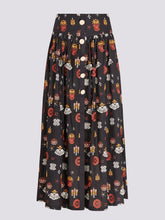 Load image into Gallery viewer, Esmeralda Embroidered Cotton Maxi Skirt
