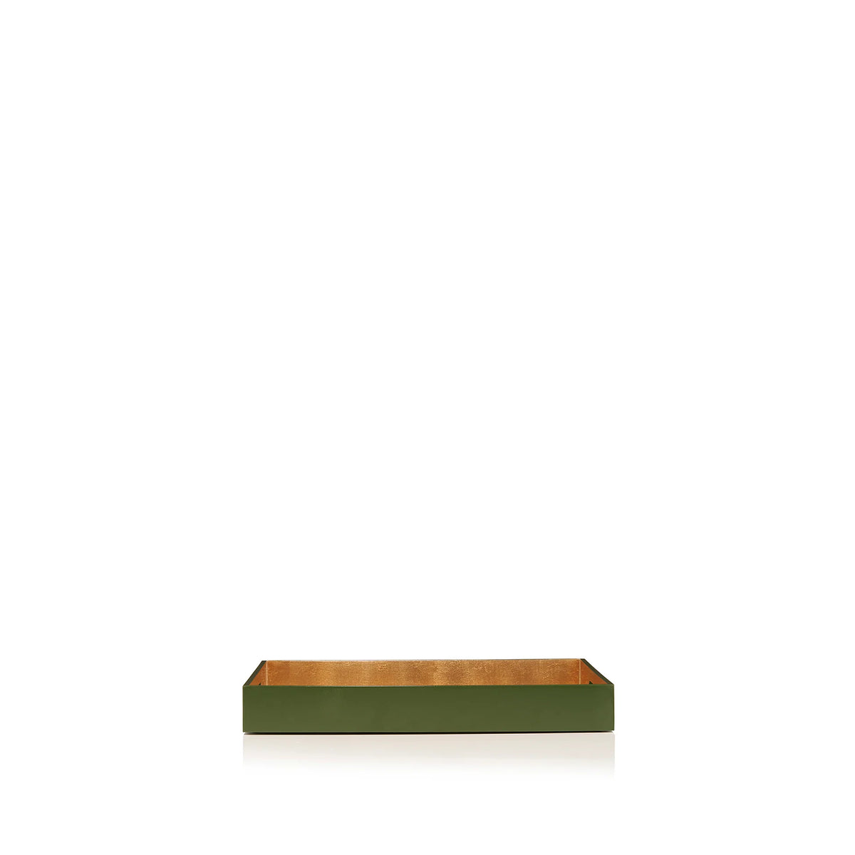 Gold Leaf Still Life Rectangular Lacquered Tray  - Medium