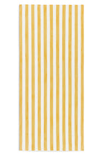 Load image into Gallery viewer, Stripe Linen Tablecloth - Yellow &amp; White
