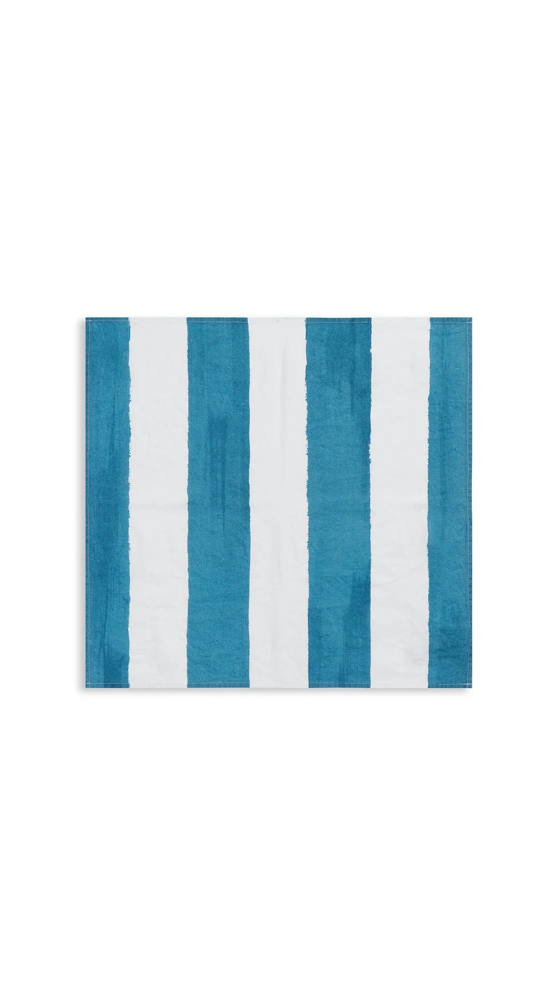 Stripe Linen Napkin - Blue & White