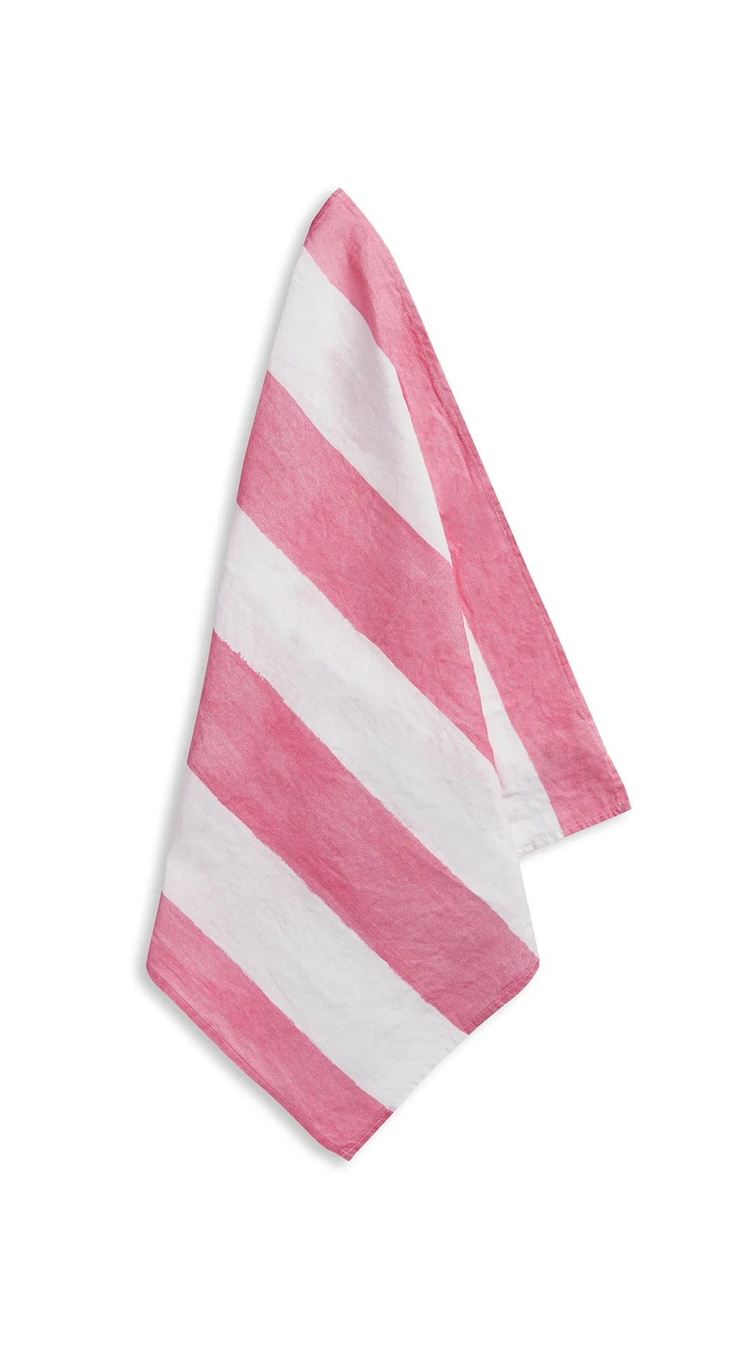 Stripe Linen Napkin - Pink & White