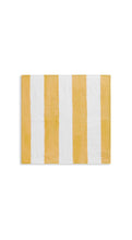 Load image into Gallery viewer, Stripe Linen Napkin - Yellow &amp; White
