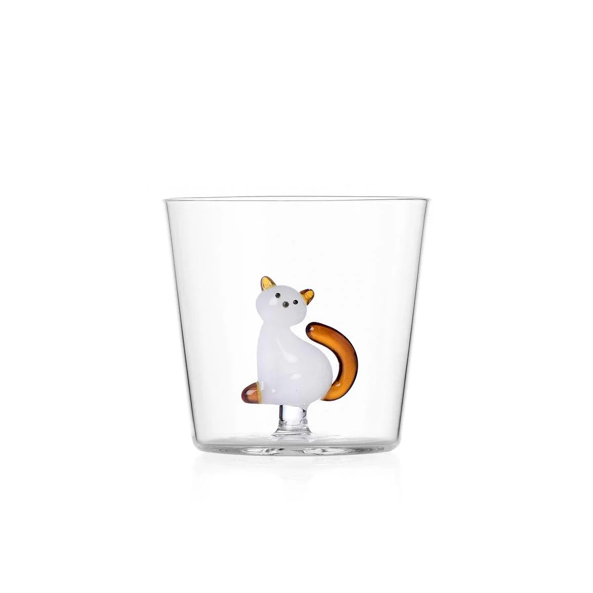 Ichendorf Botanica Glass Tumbler Tabby Cat