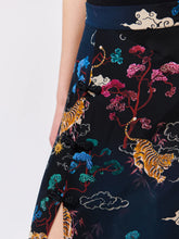Load image into Gallery viewer, Hayley  Menzies Courageous Tiger Silk Maxi Skirt
