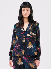 Load image into Gallery viewer, Hayley  Menzies Courageous Tiger Silk Pyjama Blouse
