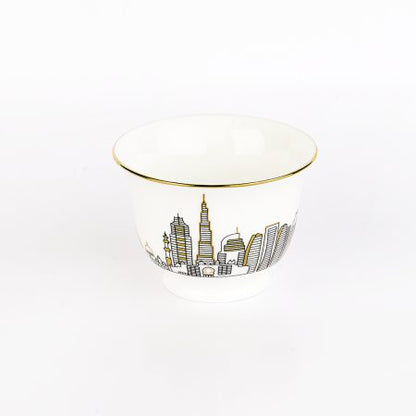 Zarina UAE Skyline Arabic Coffee Cups - Set of 6
