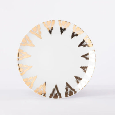Les Ottomans Uzbeck Gold Porcelain Dinner Plate