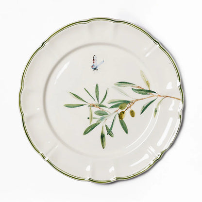 Olive Branch Dessert Plates - Set of 6