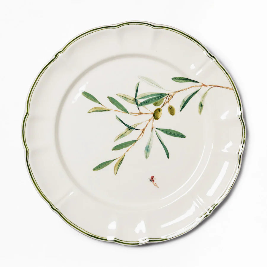 Olive Branch Dinner Plates - Set of 6