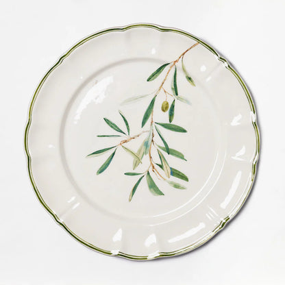 Olive Branch Dessert Plates - Set of 6