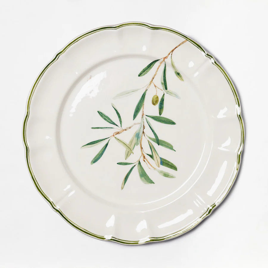 Olive Branch Dinner Plates - Set of 6