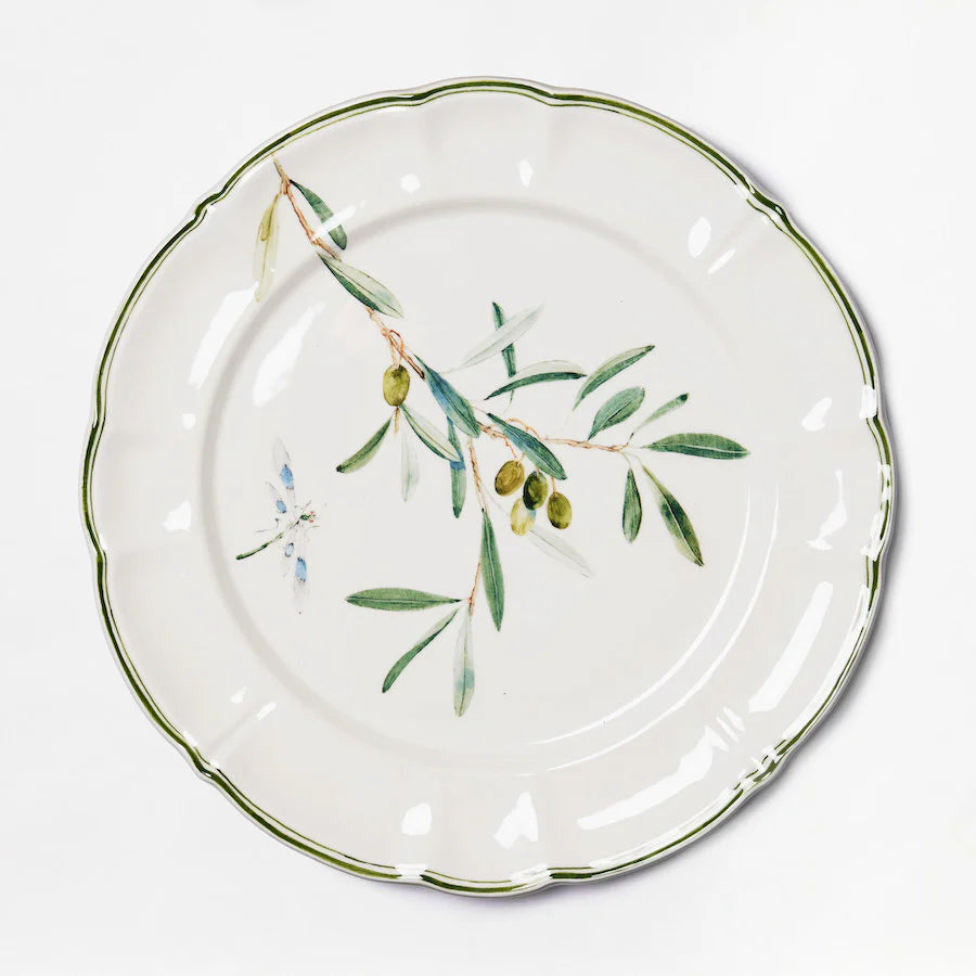 Olive Branch Dessert Plates - Set of 6