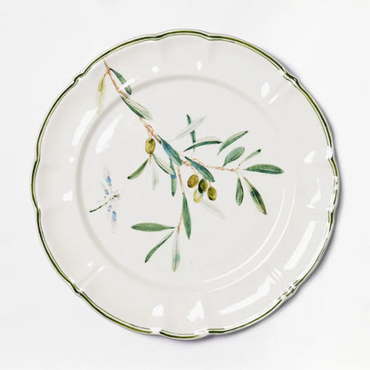 Olive Branch Dessert Plates - Set of 6