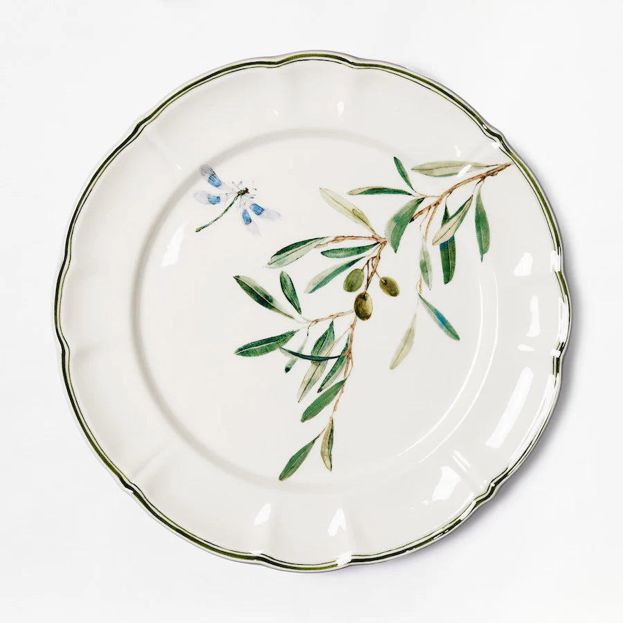 Olive Branch Dessert Plates - Set of 6