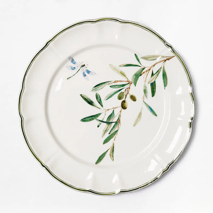 Olive Branch Dessert Plates - Set of 6