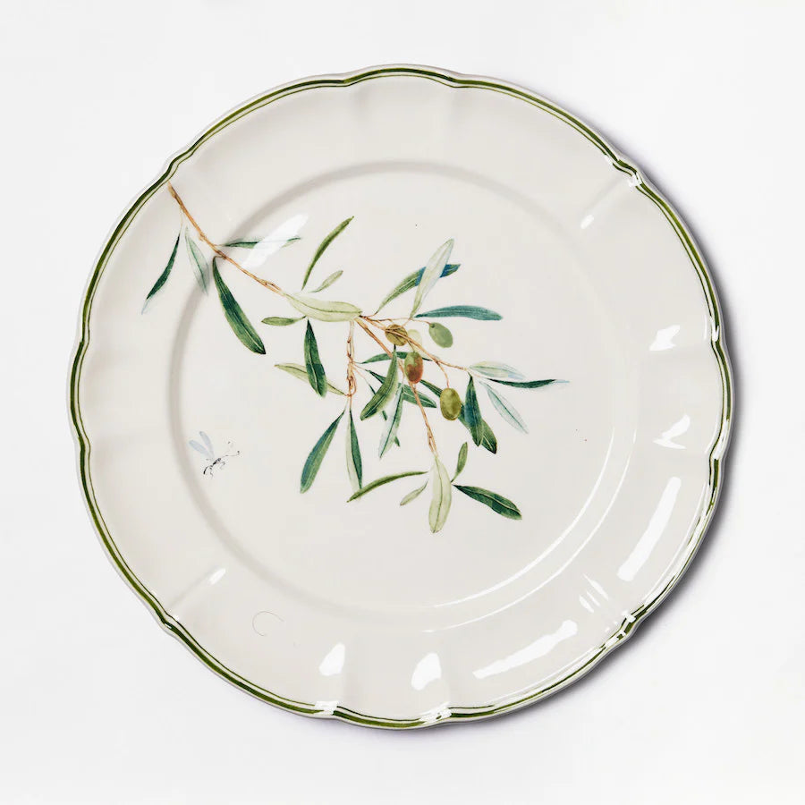 Olive Branch Dessert Plates - Set of 6