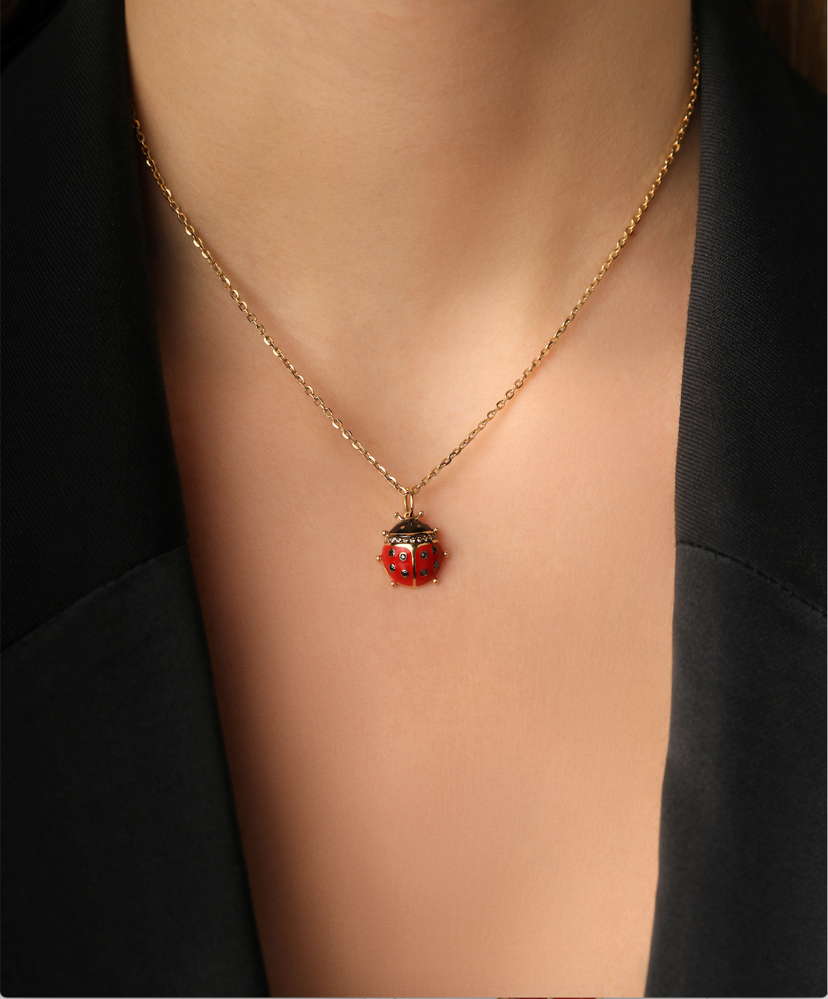 J by Boghossian Ladybug Necklace