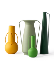 Load image into Gallery viewer, Green Roman Vases Set of 4
