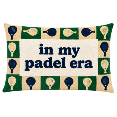 In my Padel Era Needlepoint Cushion