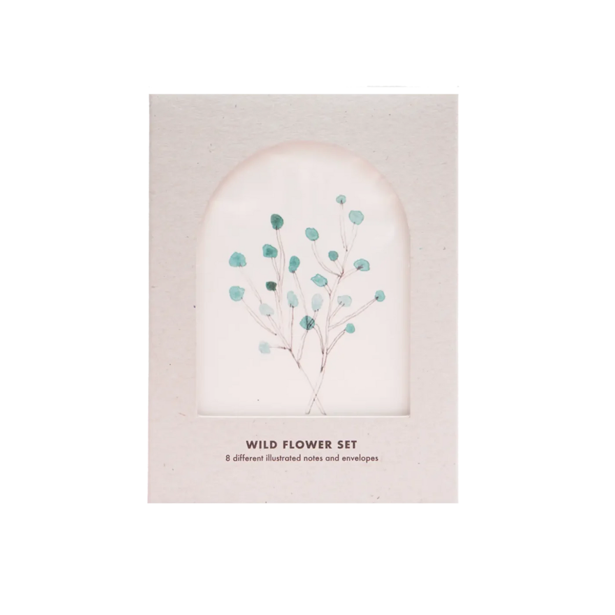 Zenobie Wild FLower Set of 8 Greeting Cards