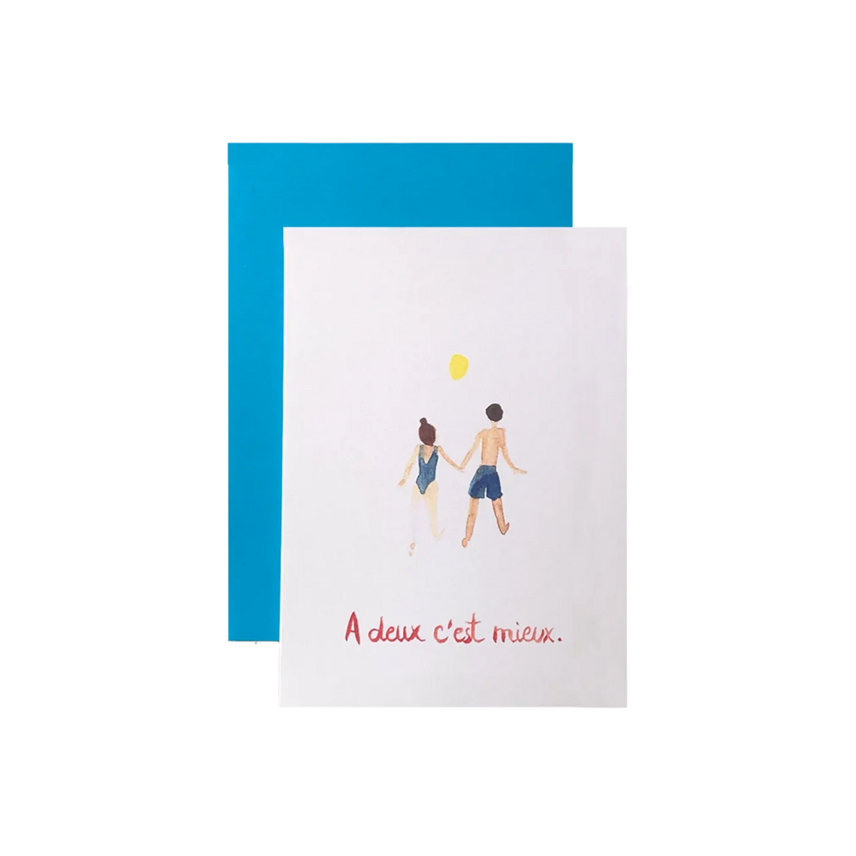 Zenobie A Deux C'est Mieux Greeting Card