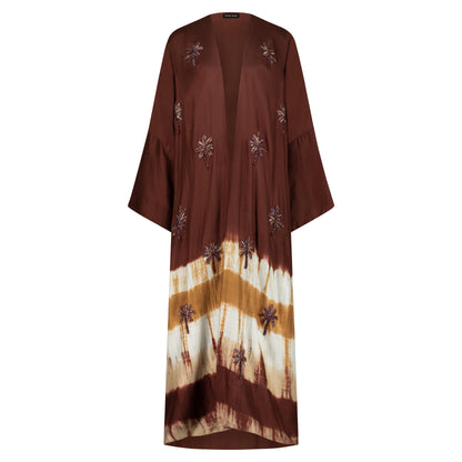 Brown & Sand Kimono