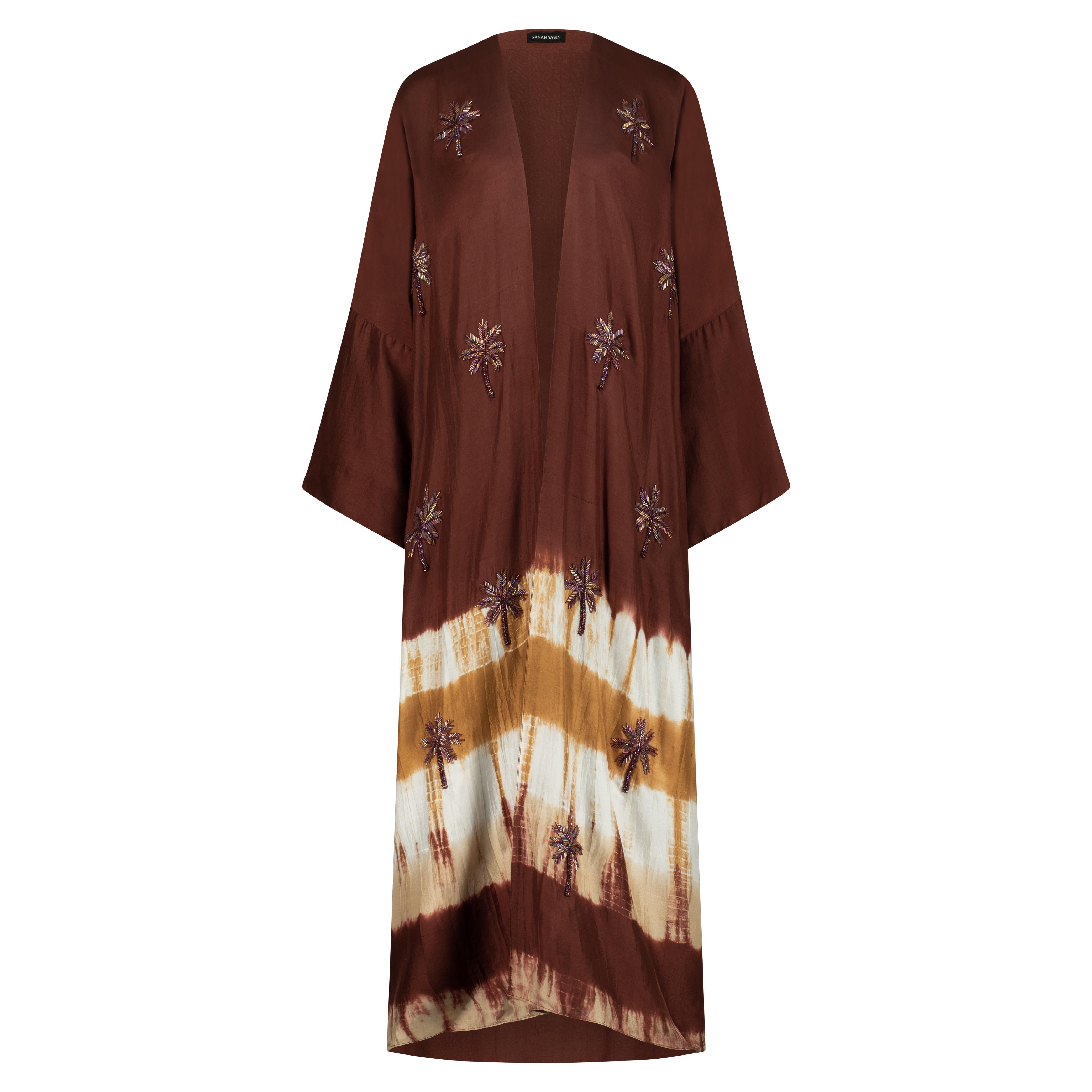 Brown & Sand Kimono