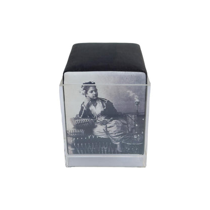Nada Debs Vintage Floating Stool - Dark Grey