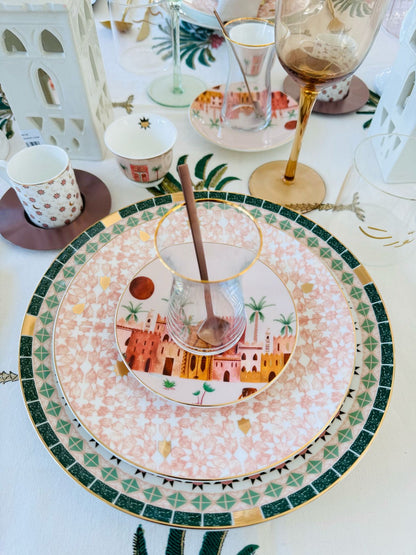 Zarina Palm Istikana Tea Cups - Set of 6