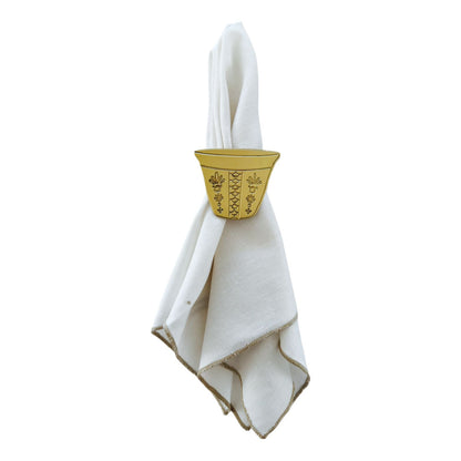 Arhiboo Collection Napkin Ring Holder - Gold