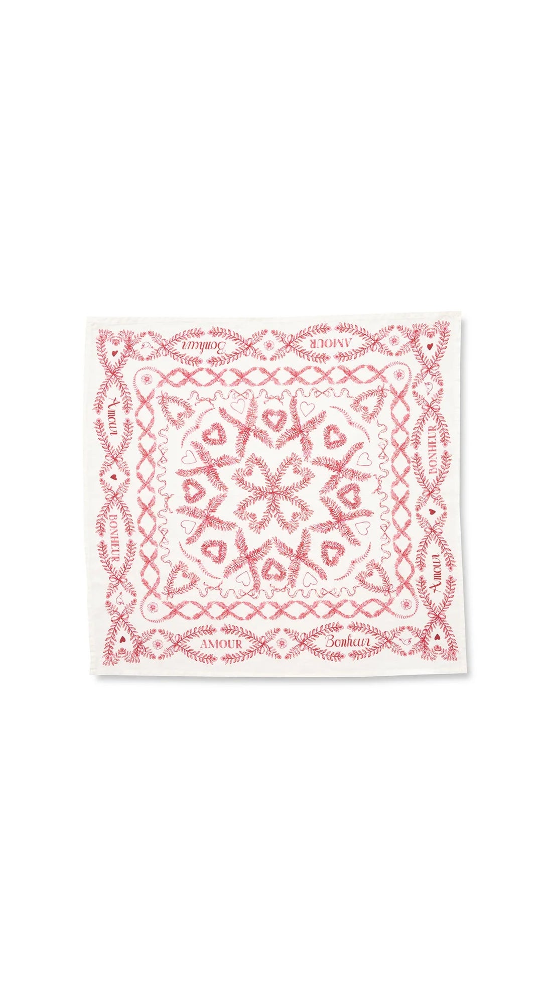 Amour Bonheur Linen Napkin