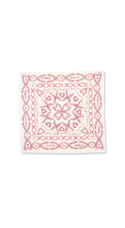 Amour Bonheur Linen Napkin