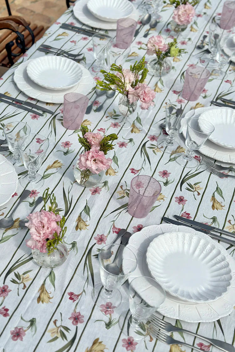 Gladioli Linen Tablecloth