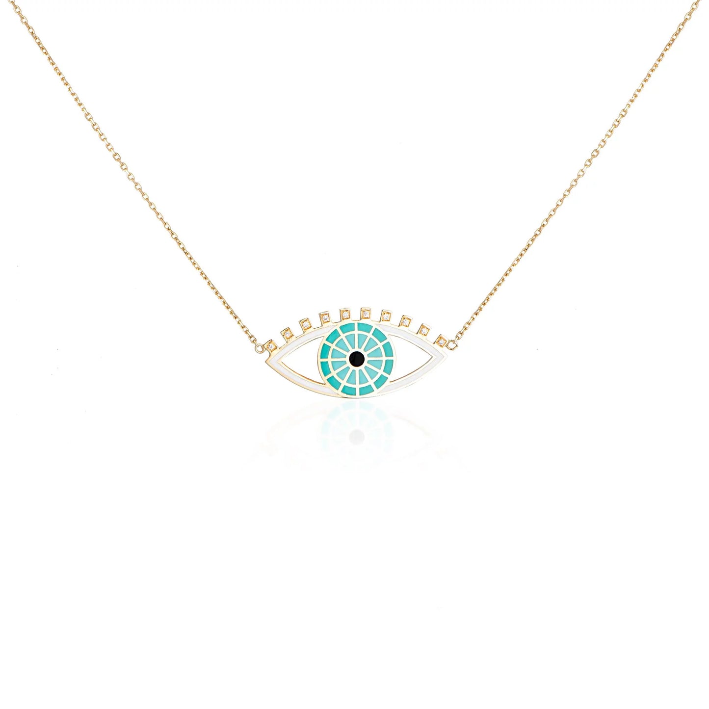 LRJC  Diamond Evil Eye Necklace