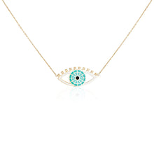 Load image into Gallery viewer, LRJC  Diamond Evil Eye Necklace
