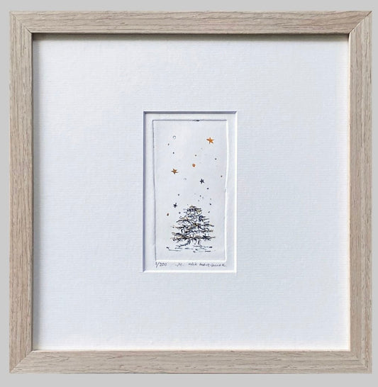 "Mini Cedar" Etching