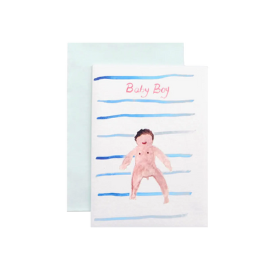 Zenobie Baby Boy Greeting Card