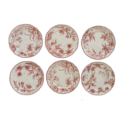 White Rocaille Dinner Plates - Set of 6